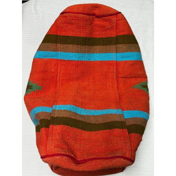 Z&L EUROPE Cotton/Genuine Leather Kilim Duffle Bag, Southwest, Large Size - Picture 3 of 13